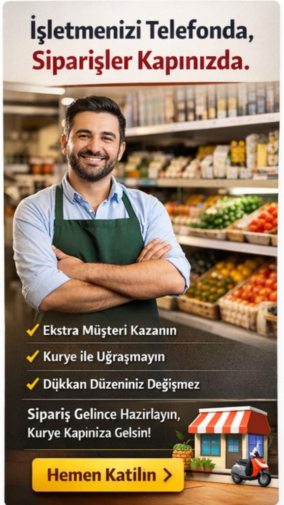İşletmeni telefonda siparişler kapınızda tanıtımı